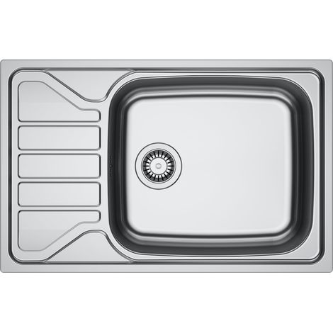 Evier Franke Flash FLL611-XLC Inox Dekor Manu - Inox Dekor (1/2)
