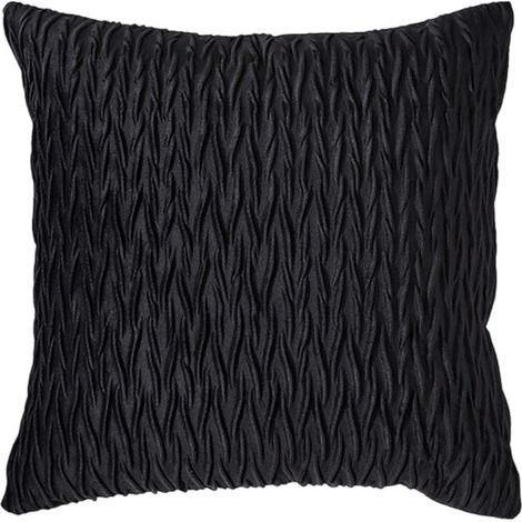Ensemble de 2 housses de coussin décoratives en velours texturé, style luxueux et doux, pour canapé, chambre ou fauteuil, 45 x 45 cm. (1/5)
