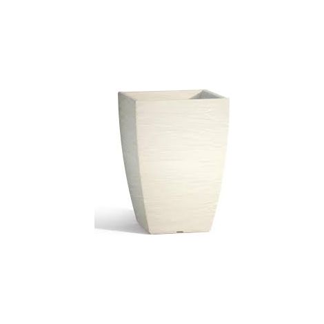 VASO IN RESINA MONACIS ADONE SQUARE  H 37 cm. VARI COLORI - Colore: Verde