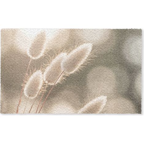 TAPPETO Erba a coda di castoro - Bianco - Luce solare 150x90 cm (1/5)