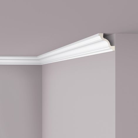 Cornisa NMC Z19 ARSTYL Noel Marquet Perfil de estuco Moldura flexible Moldura decorativa diseño atemporal clásico blanco 2 m