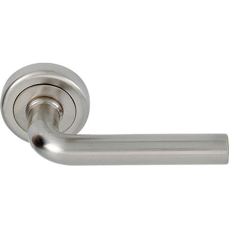 Manilla zamak roseta redonda níquel satinado puertas interior 52mm (1/5)