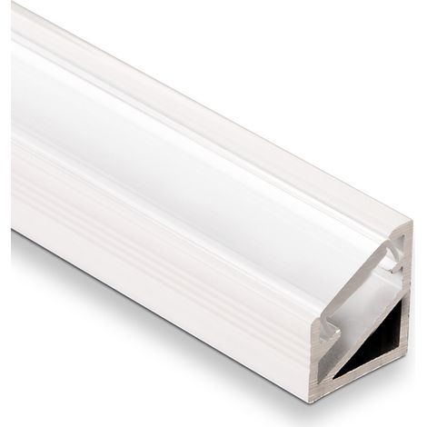 5er Pack - LED Eck-Profil-66 WEIß / OPAL 2m für LED Streifen (1/4)