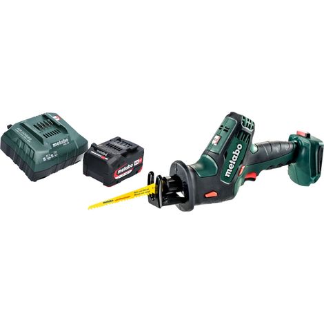 Metabo SSE 18 LTX Sierra de sable compacta sin cable 18 V 13 mm + 1x batería recargable 4,0 Ah + cargador