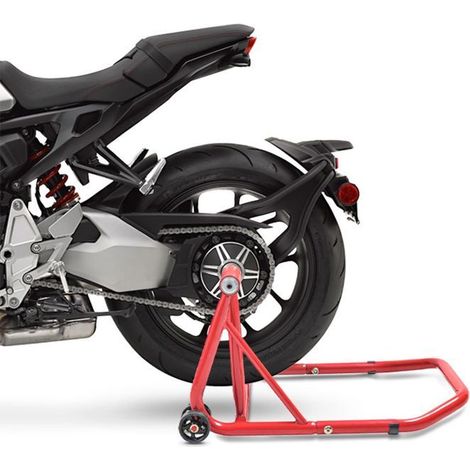 CS Monopiede da officina per Honda CB 1000 R 21-25 rosso adattatore incluso