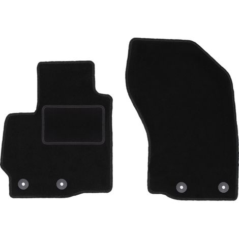 Alfombrillas delanteras para Mitsubishi Outlander II crossover (2006-2013) color negro (1/5)