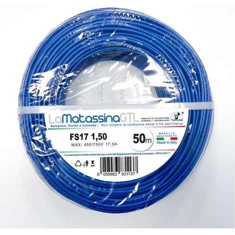 Topline Cavo Energetico FS17 - Blu - 50m (1/2)