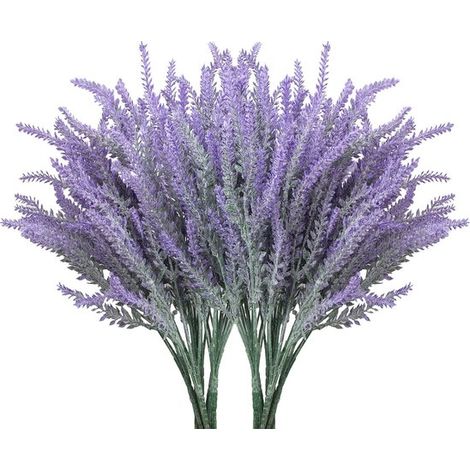10 mazzi di lavanda artificiale, fiori finti decorativi viola per interni ed esterni (1/5)