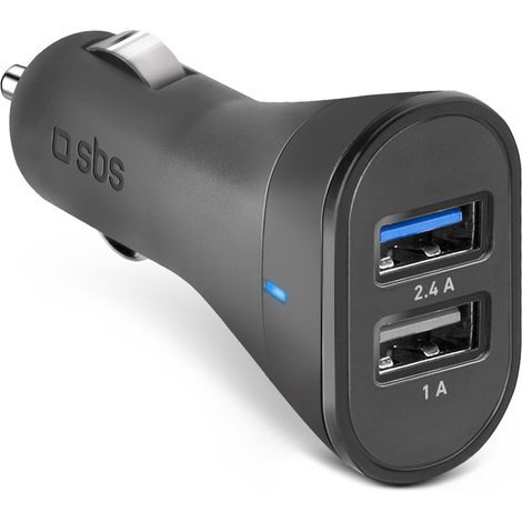 SBS TECR2USB24AFAST chargeur d'appareils mobiles Universel Noir Allume-cigare Auto (1/5)