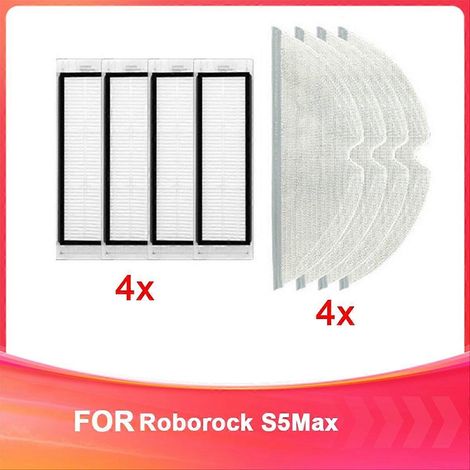 Consommables de remplacement pour filtres en tissu Roborock S5Max - Consommables pour balayeuse (1/5)