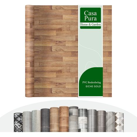 Chêne doré  Sol en vinyle au mètre Aspect bois carrelage  100 x 200 cm (1/5)