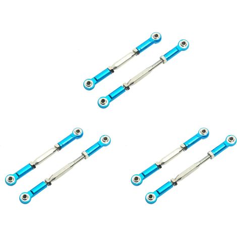 6 Pièces Tige de Traction de Lien Servo de Liaison de Direction RéGlable en MéTal pour Slash 5807 HQ727 1/10 Pièces AméLioréEs de Voiture RC, 2 (1/5)