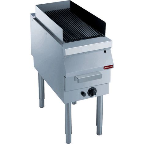Grill vapeur avec grille fonte- piétement - Diamond (1/2)