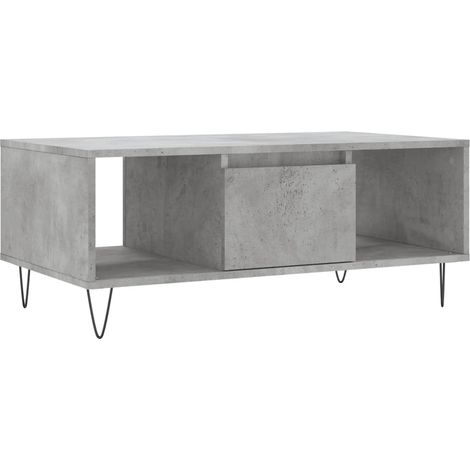 Maison Exclusive - Couchtisch Betongrau 90x50x36,5 cm Holzwerksto