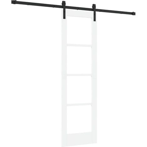 Maison Exclusive - Schiebetür ORKDAL Weiß 61 x 198,5 cm Massivhol