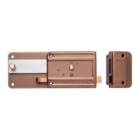 2 x ISEO 340 SERRATURA FERROGLIETTO P/LEGNO C/SCR E60