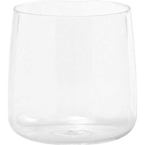 Zafferano Set 6 Bicchieri No Bilia Tumbler in vetro borosilicato soffiato a mano, design elegante e resistente, colore trasparente, ideale per tavola