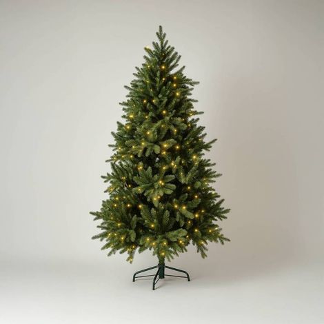 Sapin de Noël artificiel lumineux et réaliste 300 LED blanc chaud 1123 Branches H1,80m intérieur