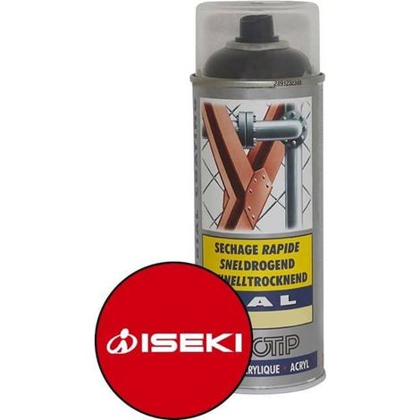 Peinture spéciale motoculture couleur ROUGE ISEKI - Aérosol 400ml