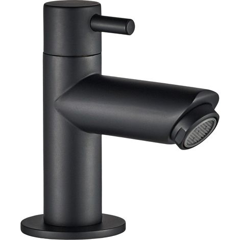 LOMAZOO Robinet Lave-mains Noir Mat [VITTEL] - Petit Robinet Eau