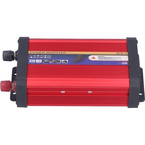 Convertisseur de puissance pour voiture, onde sinusoïdale modifiée, deux ports USB, charge rapide 650 W pour les déplacements professionnels, 12 V - 220 V (1/5)