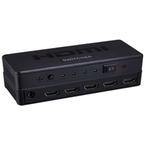 Interruttore HDMI 4x1 Yatek YK-0401B con soporte in formato 3D e telecomando