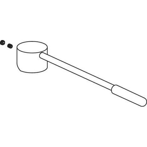 HEWI 72022 RN levier de commande, AQ 800 K, plvb c.