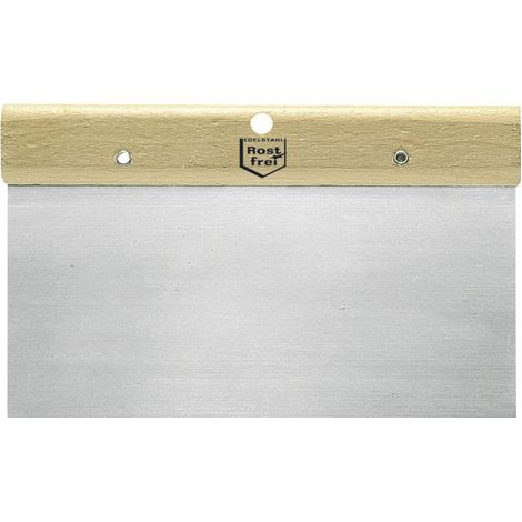 Japanspachtel rostfrei mit Holzgriffleiste Breite 300 mm