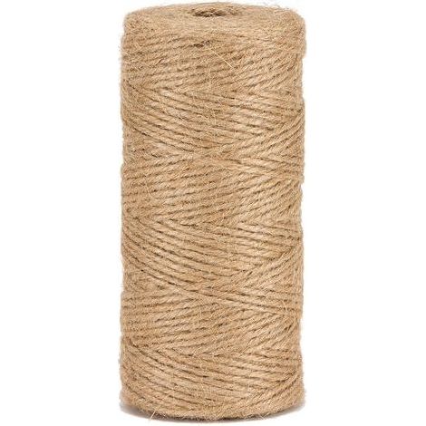 Natürliche Juteschnur für Gartenarbeit, Heimwerkerprojekte und Bastelarbeiten. 1,5 mm/200 Meter (1/5)