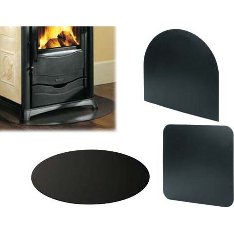 Plancha protectora para suelos cuadrada para estufas y chimeneas 69x69 cm