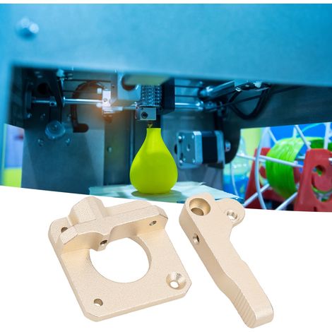 Kit Extrudeur Alliage CR10 Sens Gauche pour Imprimantes 3D Diverses, Pièce de Rechange Dorée (1/5)