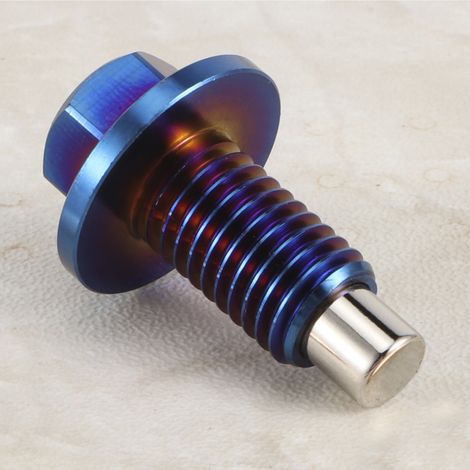 Adaptateur de bouchon de vidange magnétique en alliage d'aluminium pour carter d'huile, retour et retour, M12x1,75 (1/4)