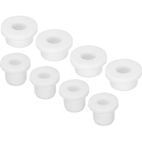Support en Caoutchouc en Forme de T pour Câble, Diamètre 20mm/10mm, ID 10mm/6mm, Joint d'Étanchéité Blanc Flexible pour Câble et Tuyau (1/5)