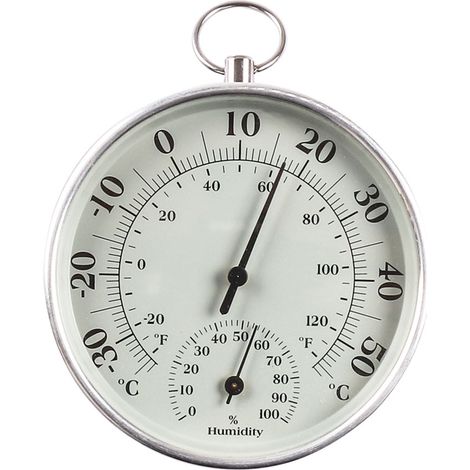 Thermometre Et Hygrometre - Analogique Murale Avec Affichage Aiguille - Plage -30 A 50 °C Et 10 A 100 % Rh - Pour Serre Jardin Et Intérieur - 1 Unite (1/5)