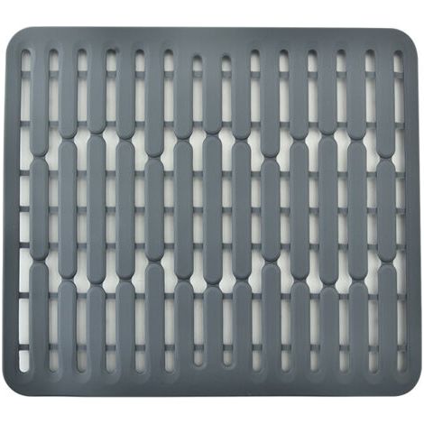 BUNTHAUS 32,5 x 28,7 x 1 cm, grau – Spülbeckenmatte oder Spülbeckenschutz aus Silikon – kleine Größe (1/5)