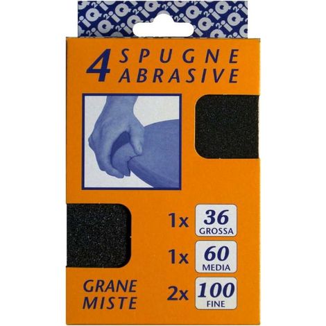 IQ2 TOOLS Spugne abrasive, set grana mista