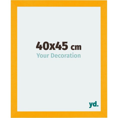 yd. - Cadre photo 40x45 - Jaune - MDF - Mura