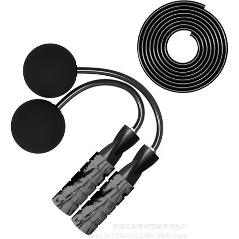 Corde À Sauter Sans Fil - Réglable Avec Roulement 360 Degrés - Pour Intérieur Et Extérieur - Lot De 1 (1/5)