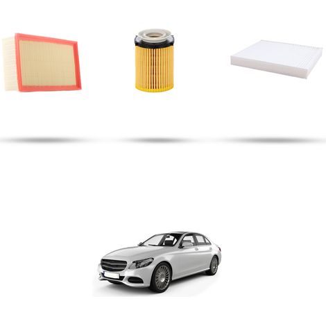 Kit tagliando 3 filtri compatibile con Mercedes Classe C (W205,S205,C205) 300 180kw Dal 2015 (1/5)