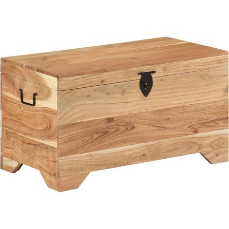 Coffre de rangement Bois d'acacia solide (1/5)