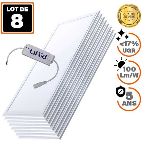 8 Dalles LED PREMIUM Ultra Slim 120x30 40W Blanc Froid 6000k (1/2)