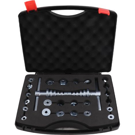 [JAMAIS UTILISÉ]Kit de presse à roulements de vélo en alliage d'aluminium pour l'installation de roulements de moyeu, avec 18 paires de blocs de presse. (1/5)