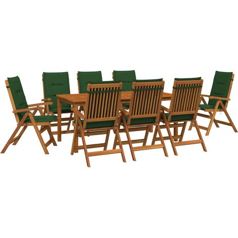 Conjunto de Comedor de Jardín 8 plaza Natural vidaXL (1/5)