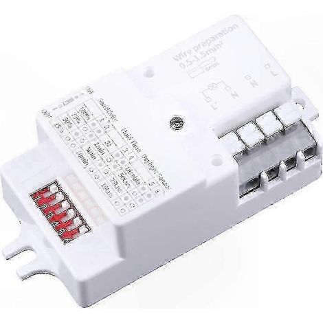 Radar-Bewegungsmelder für 220–240 V LED-Beleuchtung, 50 Hz-kompatibel, intelligente automatische Erkennungslösung (1/5)