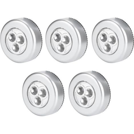 Lumières LED - 5pcs - Piles - Intérieur - Installation facile (1/4)
