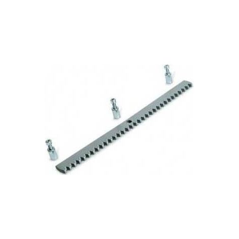 Came – CGZS crémaillère en acier laminé pour motorisation portail coulissant – Dimensions 30 x 08 mm – Fixation facile avec trous et entretoises