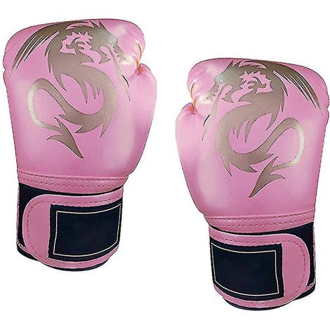 Boxhandschuhe für Kinder und Jugendliche, Trainingshandschuhe für Jungen und Mädchen, geeignet für Boxsäcke, Kickboxen und Muay Thai – Pink