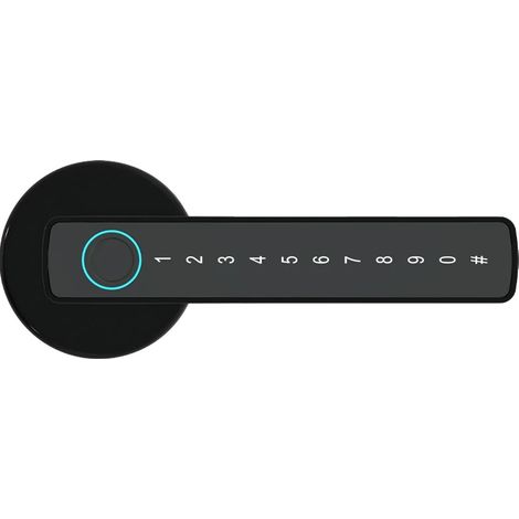 Cerradura inteligente, acceso por huella dactilar, conectividad Bluetooth, M5 Tuya Black (1/2)