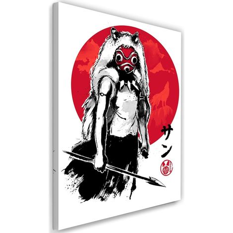Tableau Ghibli Princesse Mononoke I - 50 x 70 cm (1/5)