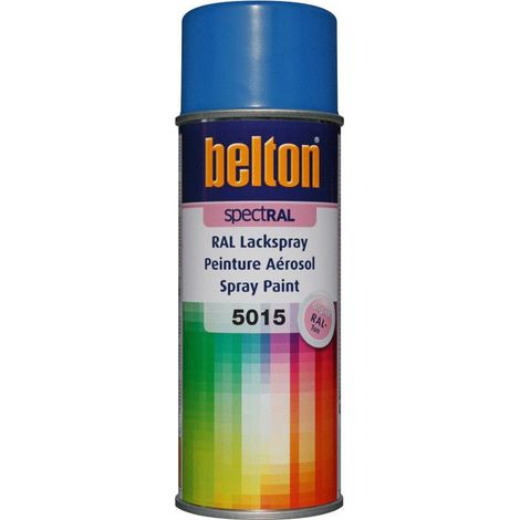 Bombe de peinture Belton Spectral RAL5015 Bleu ciel satiné 400ml